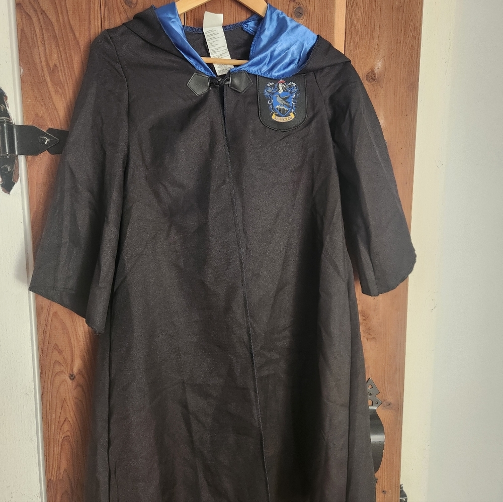 Kids Black and Blue Wizard Robe